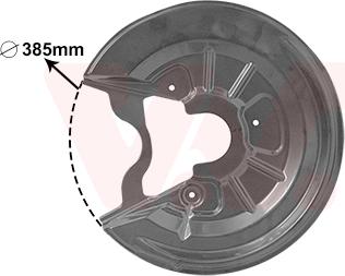 Van Wezel 7623374 - Dubļu sargs, Bremžu disks autodraugiem.lv