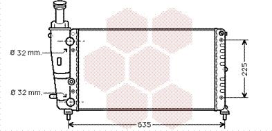 Van Wezel 73002067 - Radiators, Motora dzesēšanas sistēma autodraugiem.lv