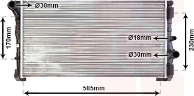 Van Wezel 73002088 - Radiators, Motora dzesēšanas sistēma autodraugiem.lv
