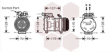 Van Wezel 7700K031 - Kompresors, Gaisa kond. sistēma autodraugiem.lv