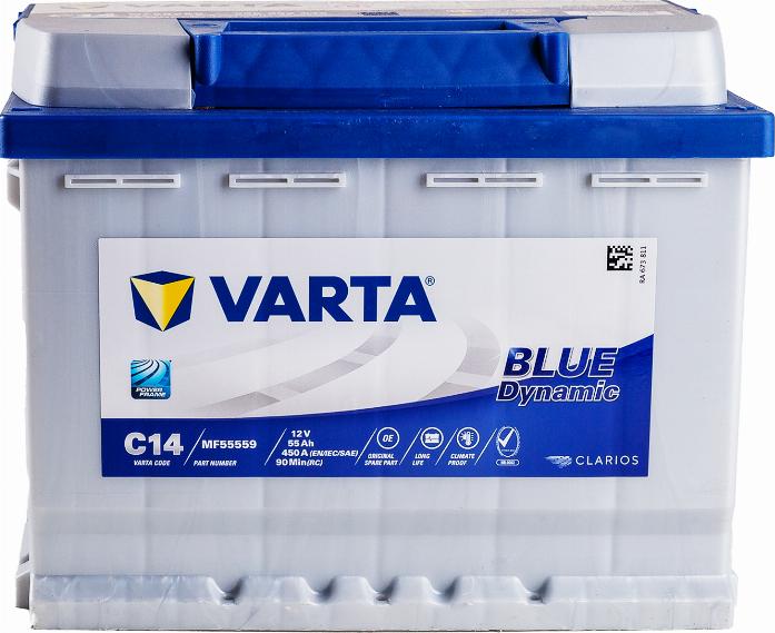 Varta 5564000483122 - Startera akumulatoru baterija autodraugiem.lv