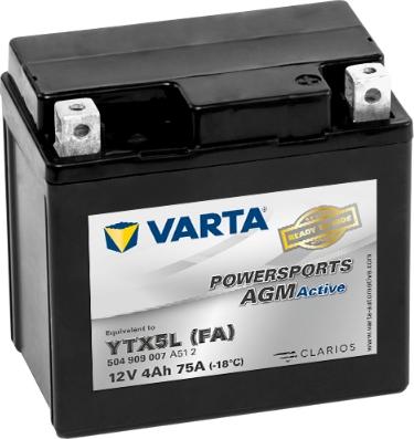 Varta 504909007A512 - Startera akumulatoru baterija autodraugiem.lv