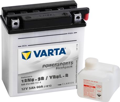 Varta 505012003A514 - Startera akumulatoru baterija autodraugiem.lv