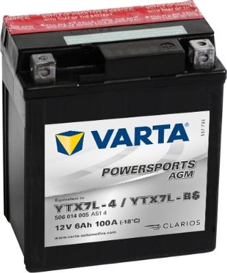 Varta 506014005A514 - Startera akumulatoru baterija autodraugiem.lv