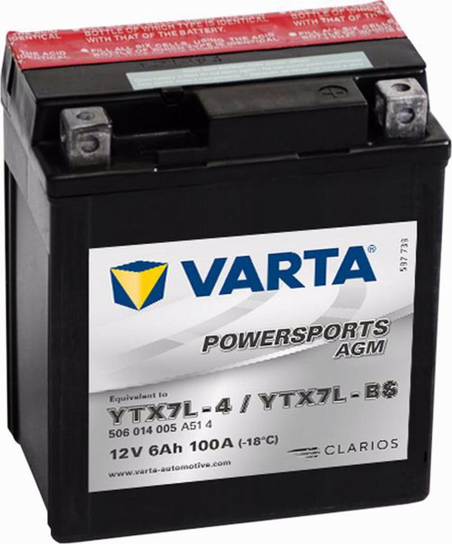 Varta 506014005 - Startera akumulatoru baterija autodraugiem.lv