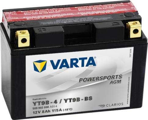 Varta 509902008A514 - Startera akumulatoru baterija autodraugiem.lv