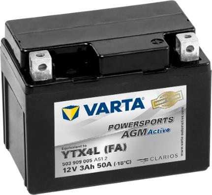 Varta 503909005A512 - Startera akumulatoru baterija autodraugiem.lv