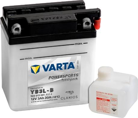 Varta 503013001A514 - Startera akumulatoru baterija autodraugiem.lv