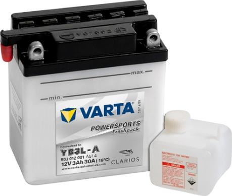 Varta 503012001A514 - Startera akumulatoru baterija autodraugiem.lv