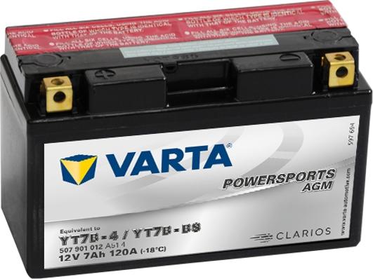 Varta 507901012A514 - Startera akumulatoru baterija autodraugiem.lv