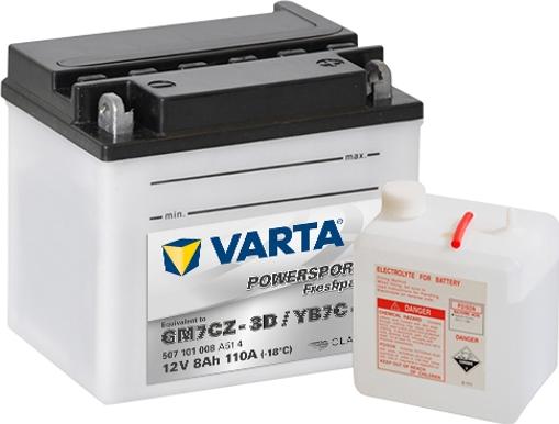Varta 507101008A514 - Startera akumulatoru baterija autodraugiem.lv