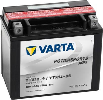 Varta 510012009A514 - Startera akumulatoru baterija autodraugiem.lv