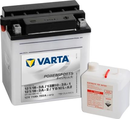 Varta 511012009A514 - Startera akumulatoru baterija autodraugiem.lv