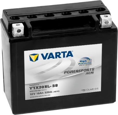 Varta 518918032A514 - Startera akumulatoru baterija autodraugiem.lv