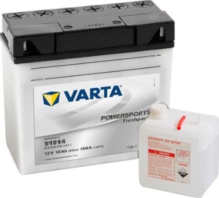Varta 518014015A514 - Startera akumulatoru baterija autodraugiem.lv