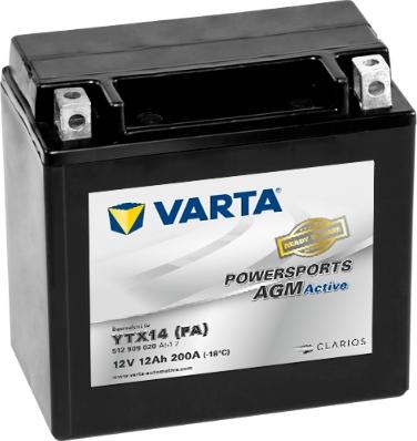 Varta 512909020A512 - Startera akumulatoru baterija autodraugiem.lv