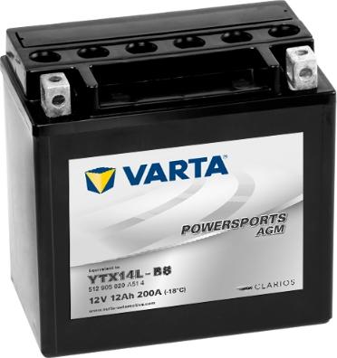 Varta 512905020A514 - Startera akumulatoru baterija autodraugiem.lv