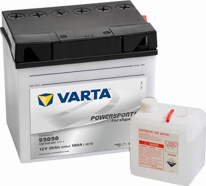 Varta 530 030 030 - Startera akumulatoru baterija autodraugiem.lv