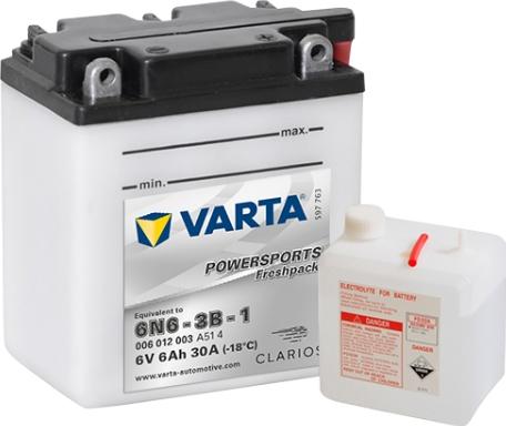 Varta 006012003I314 - Startera akumulatoru baterija autodraugiem.lv
