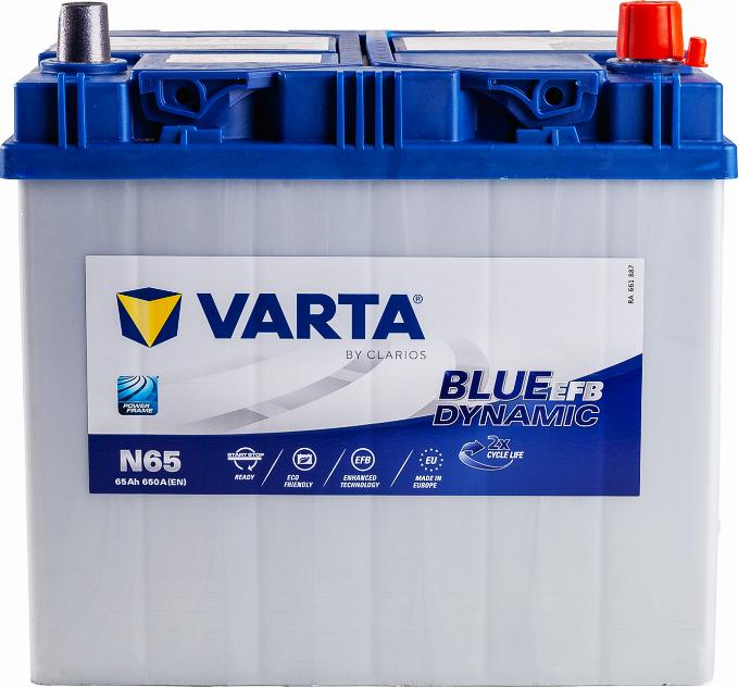 Varta N65 - Startera akumulatoru baterija autodraugiem.lv