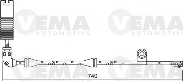 VEMA 117492 - Indikators, Bremžu uzliku nodilums autodraugiem.lv