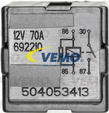 Vemo V30-71-0041 - Relejs, Darba strāva autodraugiem.lv