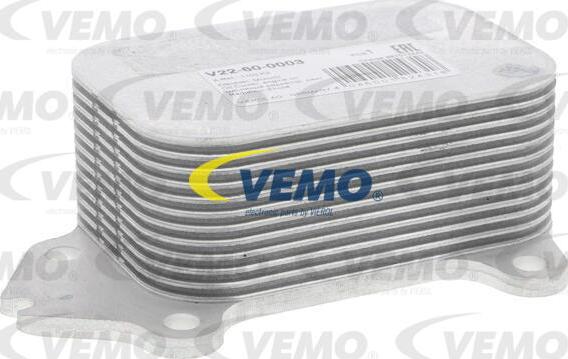 Vemo V22-60-0003 - Eļļas radiators, Motoreļļa autodraugiem.lv