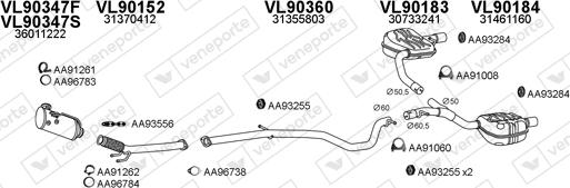 Veneporte 900236 - Izplūdes gāzu sistēma autodraugiem.lv