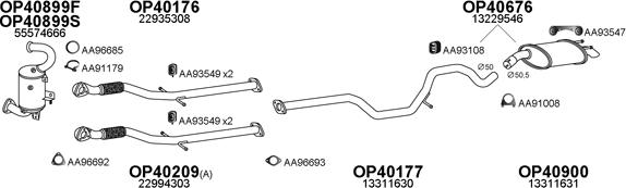 Veneporte 400583 - Izplūdes gāzu sistēma autodraugiem.lv