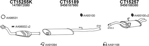 Veneporte 430099 - Izplūdes gāzu sistēma autodraugiem.lv