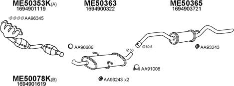 Veneporte 500239 - Izplūdes gāzu sistēma autodraugiem.lv