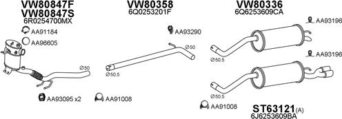 Veneporte 630301 - Izplūdes gāzu sistēma autodraugiem.lv