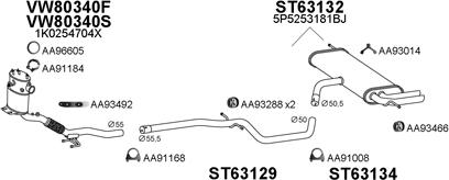 Veneporte 630282 - Izplūdes gāzu sistēma autodraugiem.lv