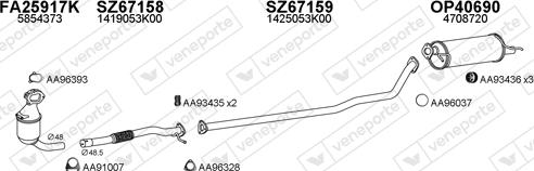 Veneporte 670090 - Izplūdes gāzu sistēma autodraugiem.lv