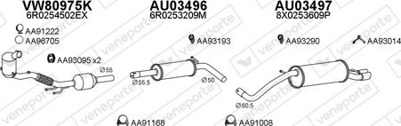 Veneporte 030358 - Izplūdes gāzu sistēma autodraugiem.lv