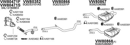 Veneporte 800798 - Izplūdes gāzu sistēma autodraugiem.lv