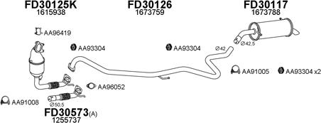 Veneporte 300548 - Izplūdes gāzu sistēma autodraugiem.lv