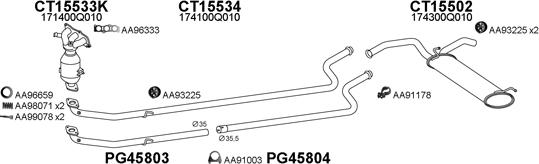 Veneporte 700055 - Izplūdes gāzu sistēma autodraugiem.lv