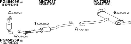 Veneporte 720034 - Izplūdes gāzu sistēma autodraugiem.lv