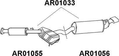 Veneporte AR01055 - Vidējais izpl. gāzu trokšņa slāpētājs autodraugiem.lv