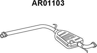 Veneporte AR01103 - Izplūdes gāzu priekšslāpētājs autodraugiem.lv