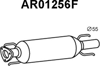 Veneporte AR01256F - Nosēdumu / Daļiņu filtrs, Izplūdes gāzu sistēma autodraugiem.lv