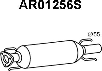 Veneporte AR01256S - Nosēdumu / Daļiņu filtrs, Izplūdes gāzu sistēma autodraugiem.lv