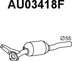 Veneporte AU03418F - Nosēdumu / Daļiņu filtrs, Izplūdes gāzu sistēma autodraugiem.lv
