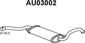 Veneporte AU03002 - Vidējais izpl. gāzu trokšņa slāpētājs autodraugiem.lv