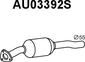 Veneporte AU03392S - Nosēdumu / Daļiņu filtrs, Izplūdes gāzu sistēma autodraugiem.lv