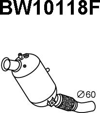 Veneporte BW10118F - Nosēdumu / Daļiņu filtrs, Izplūdes gāzu sistēma autodraugiem.lv