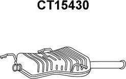 Veneporte CT15430 - Izplūdes gāzu trokšņa slāpētājs (pēdējais) autodraugiem.lv