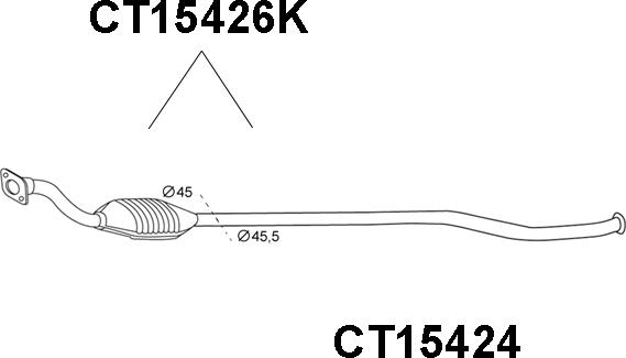 Veneporte CT15426K - Katalizators autodraugiem.lv
