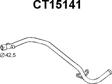 Veneporte CT15141 - Izplūdes caurule autodraugiem.lv